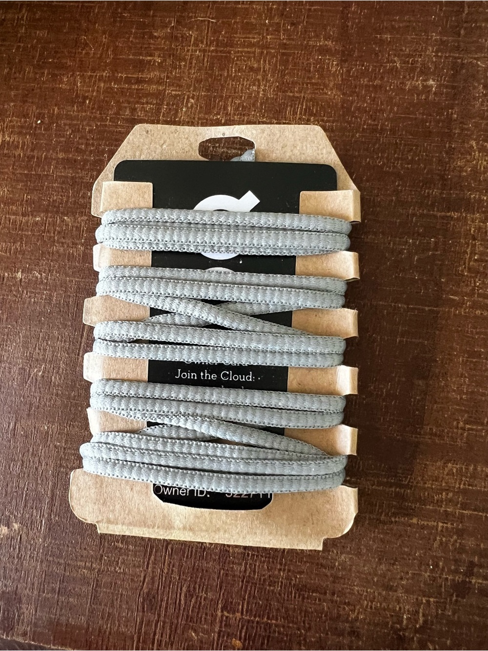 On cloud grey replacement shoe string laces New